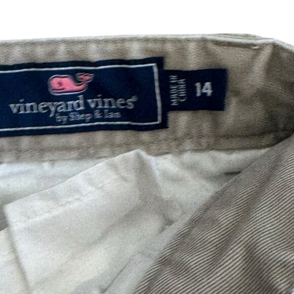 Vineyard Vines chino pants football embroidered khakis size 14 - Picture 3 of 8